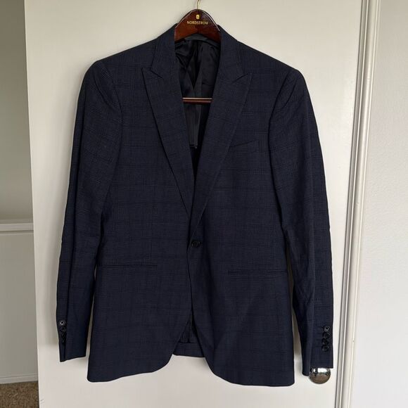 John Varvatos Other - John Varvatos Men’s Austin Blazer Jacket in Steel Blue Size IT 48R